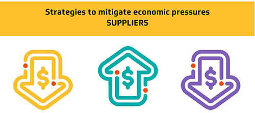 Strategies to mitigate ecomomic presssures for Suppliers