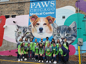 Photo of Sg2/Vizient employees at PAWS Chicago Medical Center